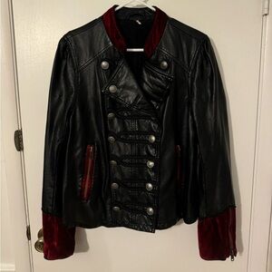 Free people Vegan Leather Jacket, size large
